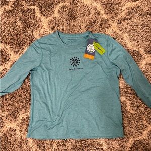 Blue “HELLO SUNSHINE” Life Is Good shirt